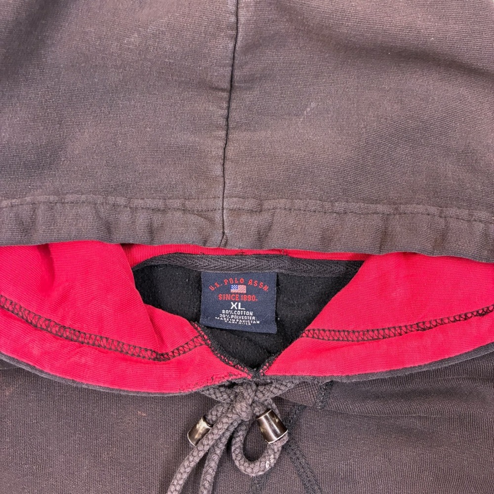 Vintage Embroidered U.S. Polo Assn. Reverse Weave Hoodie - Picture 3 of 6